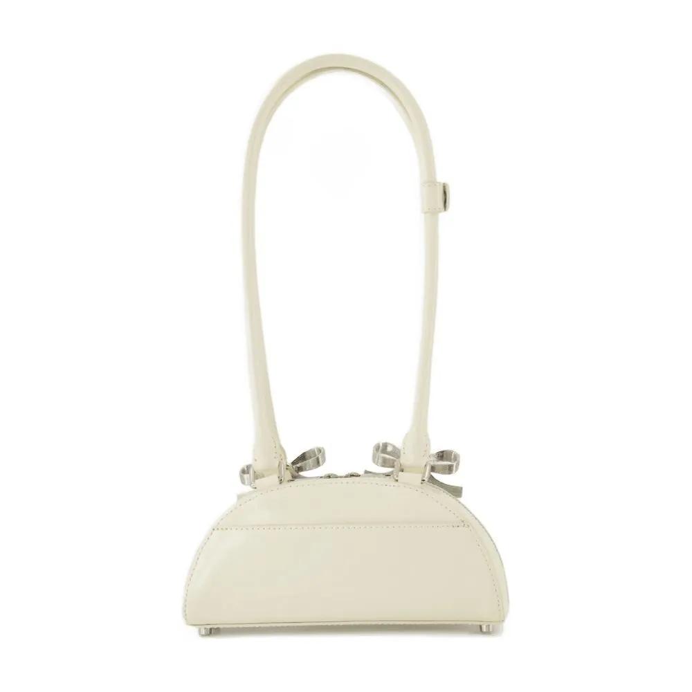 Self-portrait Hobo bags Curved Mini Shoulder Bag Leather Neutral in beige