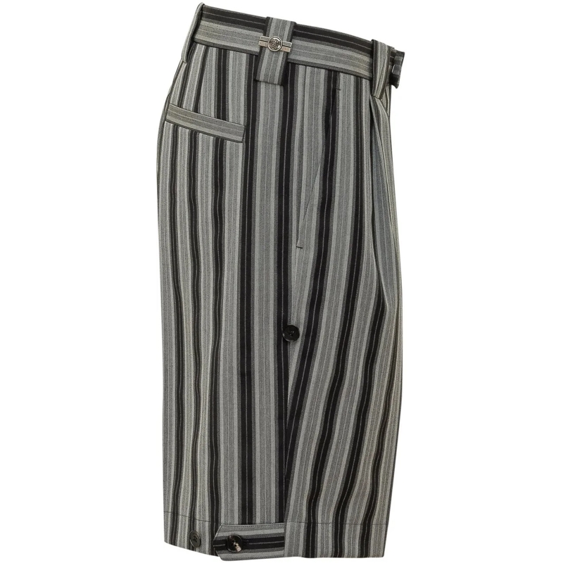 Versace Shorts Pantalone Formale con Piega Frontale dunkelgrau(Image 3)