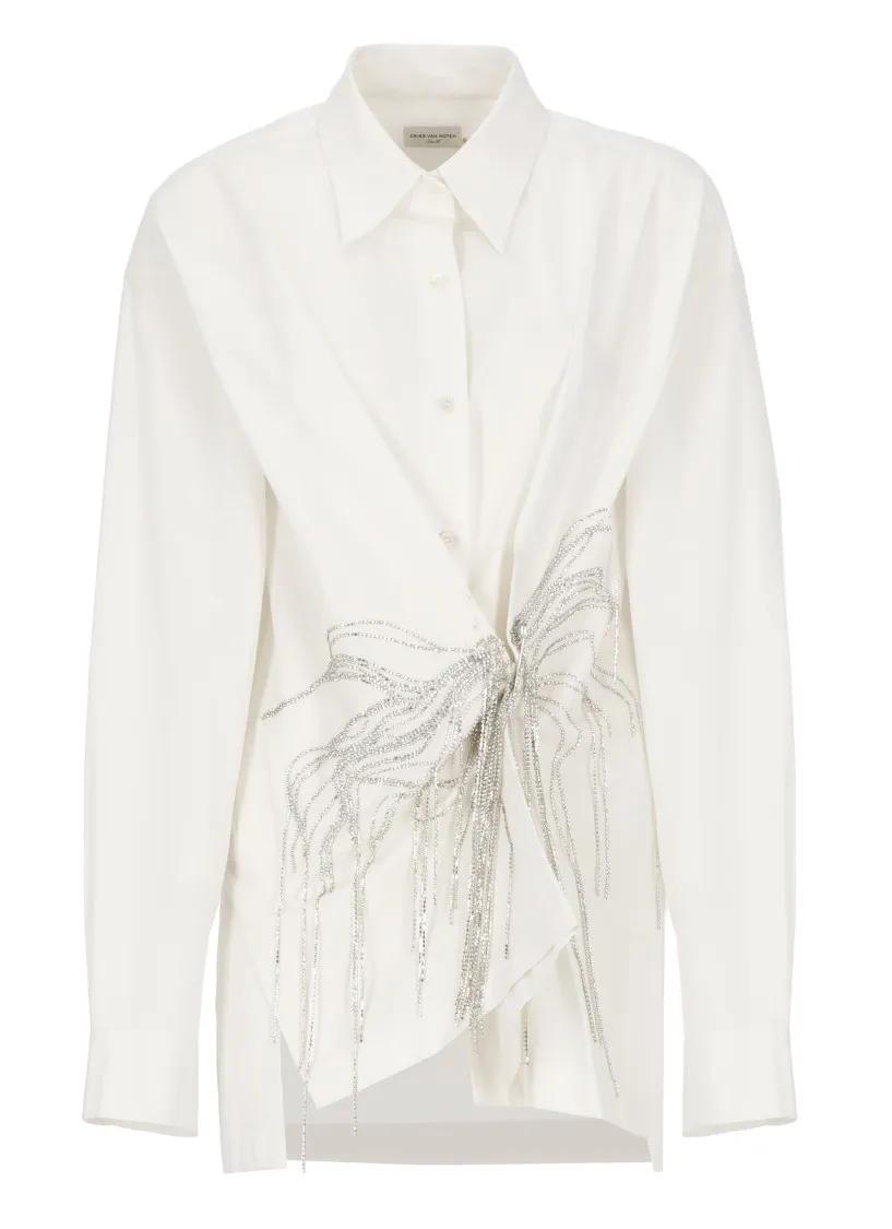 Dries Van Noten - White Cotton Shirt - Größe 42 - weiß