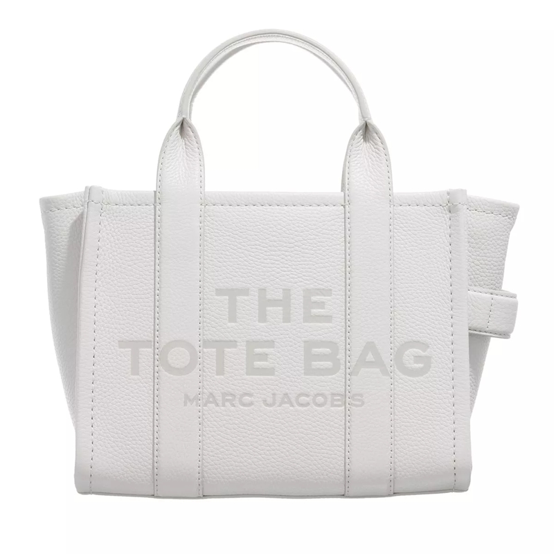 Marc Jacobs Tote Leather Tote Bag Cotton Silver