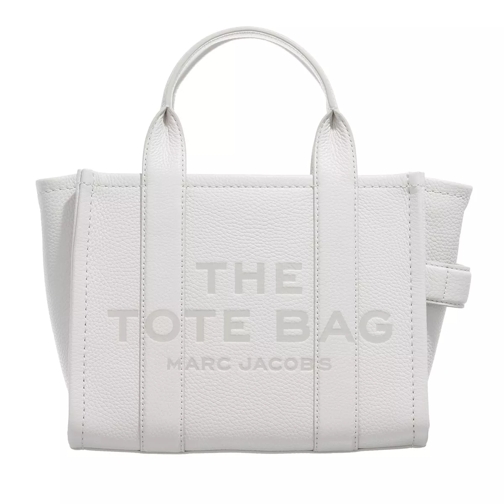 Marc Jacobs Leather Tote Bag Cotton Silver Rymlig shoppingväska