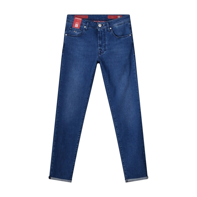 Tramarossa Pantalon Slim-Fit Jeans Michelangelo blau