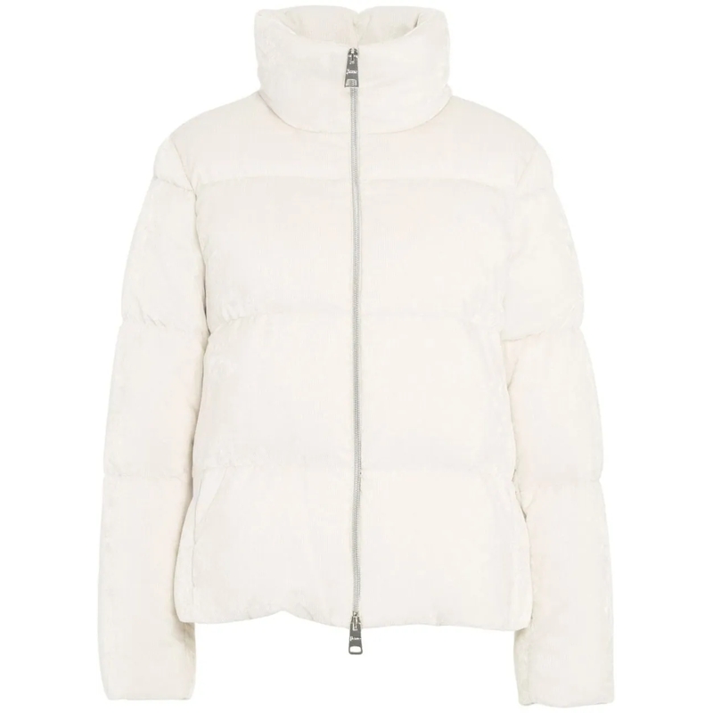 Herno Minikleid Quilted down jacket weiß