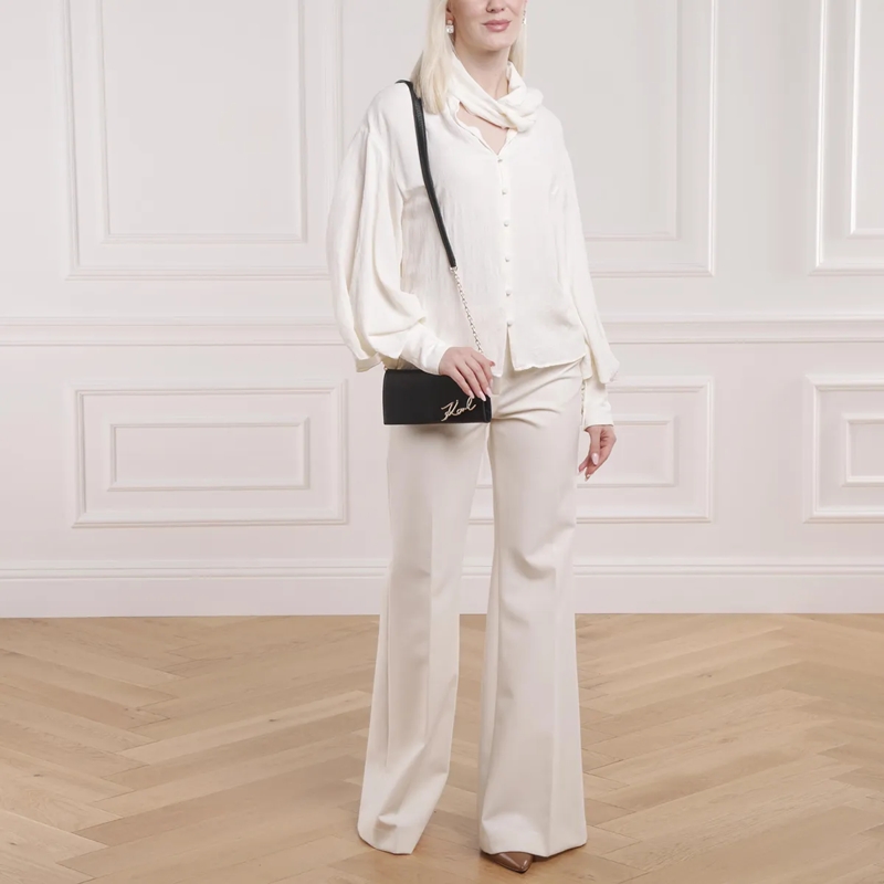 Karl Lagerfeld Wallet On A Chain K/Signature Cb Wallet Gp Black/Gold(Image 3)