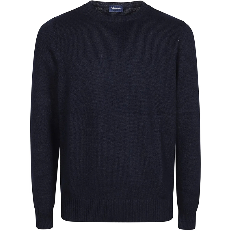 Drumohr  Round Neck Sweater Blue blau