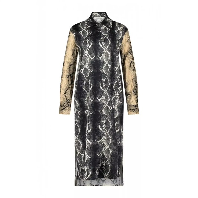 Liviana Conti  Blusenkleid mit Animal Print 47701879259482 Schwarz