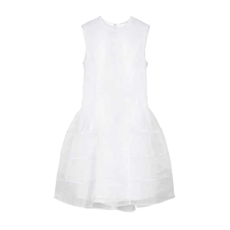 Cecille Bahnsen Mini-jurk Claudie Dress Liquid Myrtia White