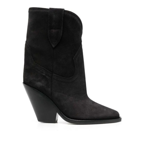 Isabel Marant Pointed-Toe Suede Boots Black Stivale