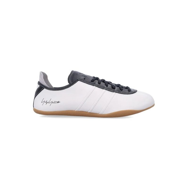 Y-3 Lage-top sneaker Low-Profile Leather Sneakers With Iconic 3-Stripes White