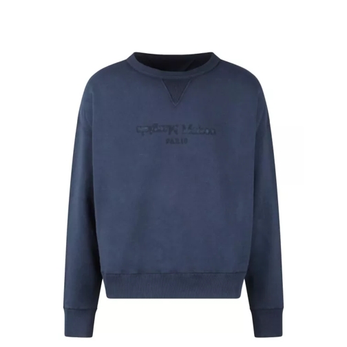 Maison Margiela Reverse Logo Sweatshirt Blue 