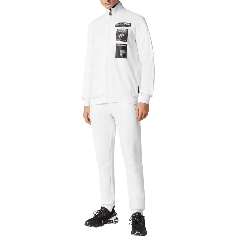 Plein Sport Daunenjacke Sweatjacke Scratch weiss(Image 4)