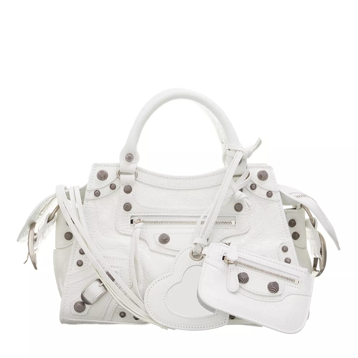 Balenciaga Neo Cagole XS Handle Bag White Satchel