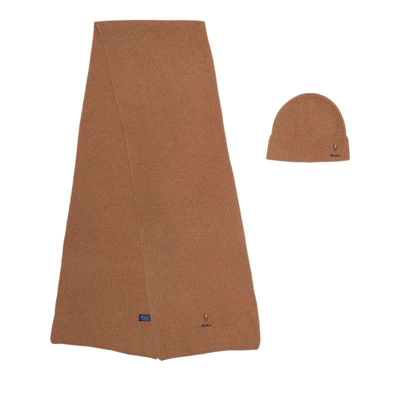 Polo Ralph Lauren Wollmütze Pny Rb G St-Gift Box Set Tan