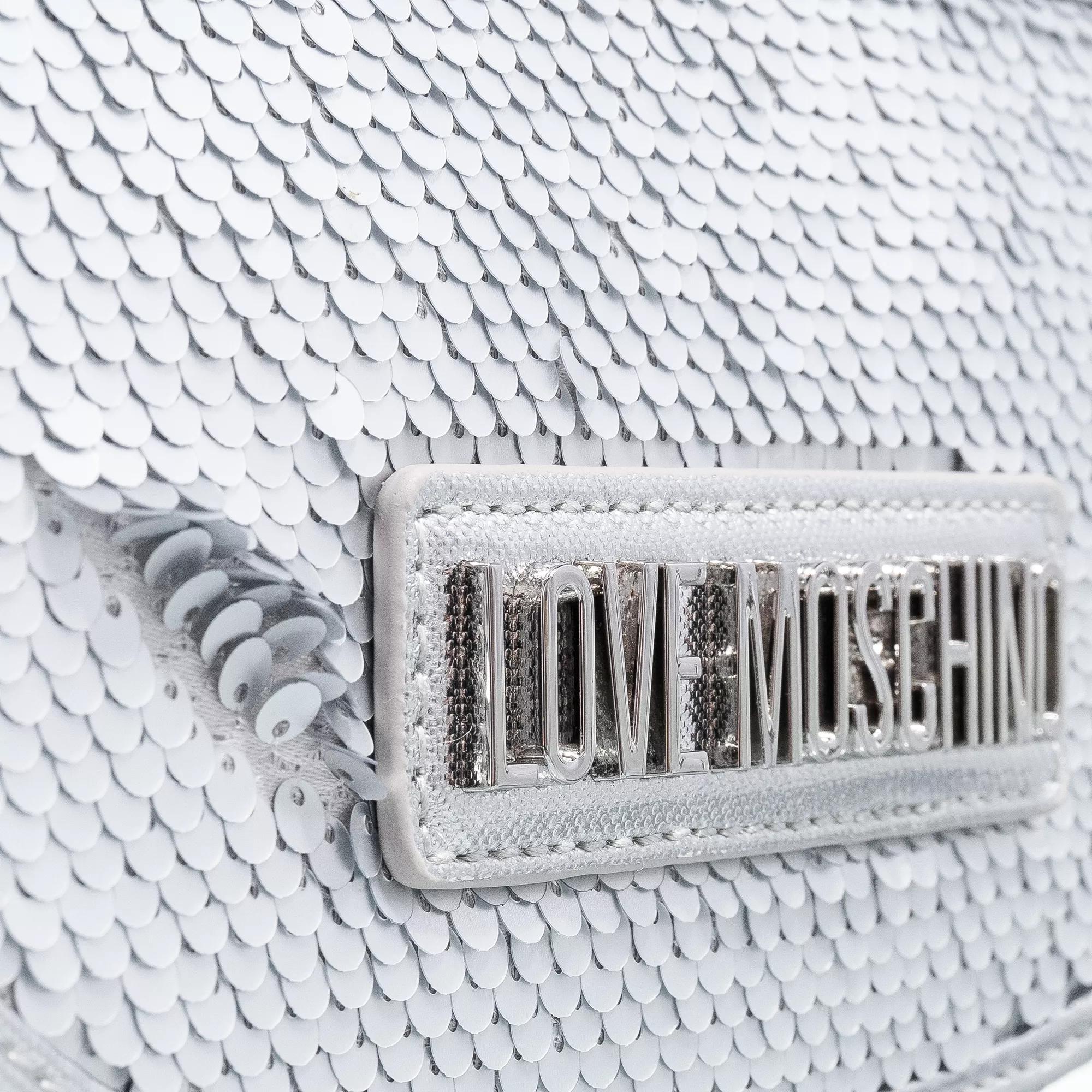 Love Moschino Hobo bags Sparkling Items in zilver