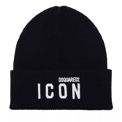 Dsquared2 ICON Beanie Black Wollen Hoed