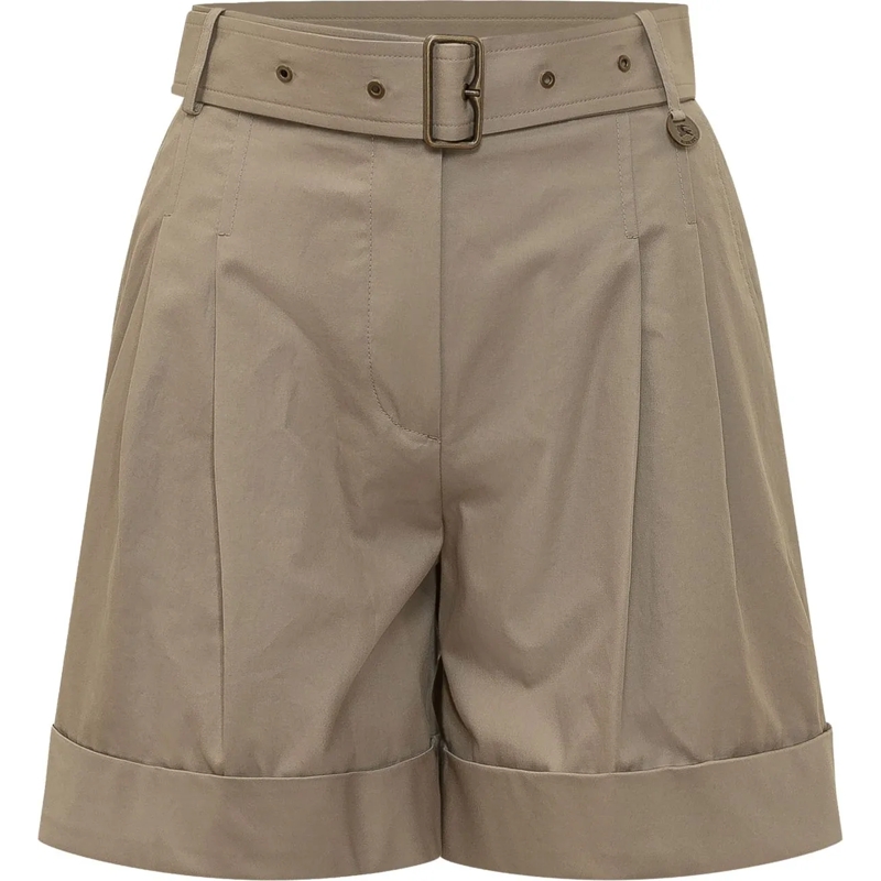 Burberry Shorts Bermuda con Cintura Integrata taupe
