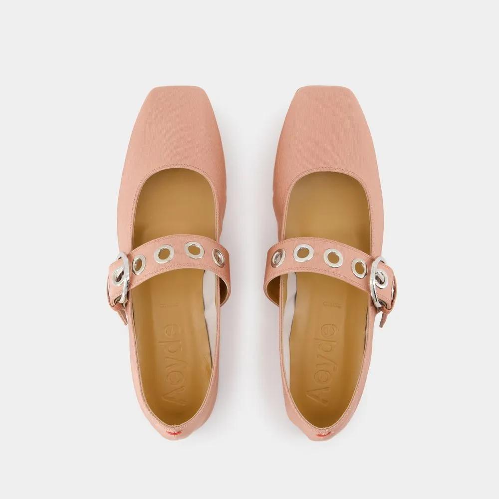 Aeydē Uma Eyelet Ballerinas Silk Pink in roze