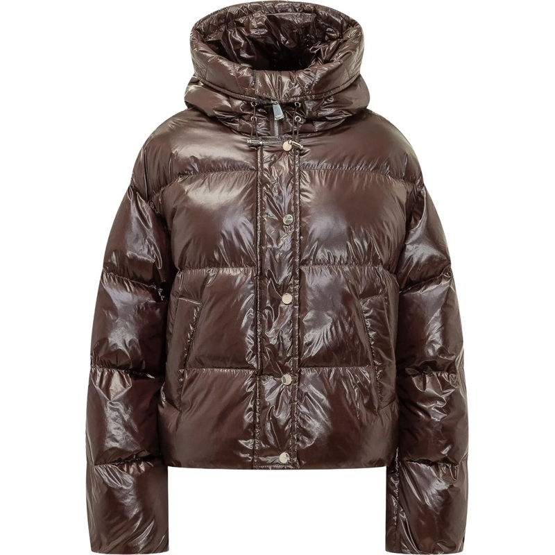 Pinko Daunenjacke Giacca Impasto Trapuntata con Cappuccio braun
