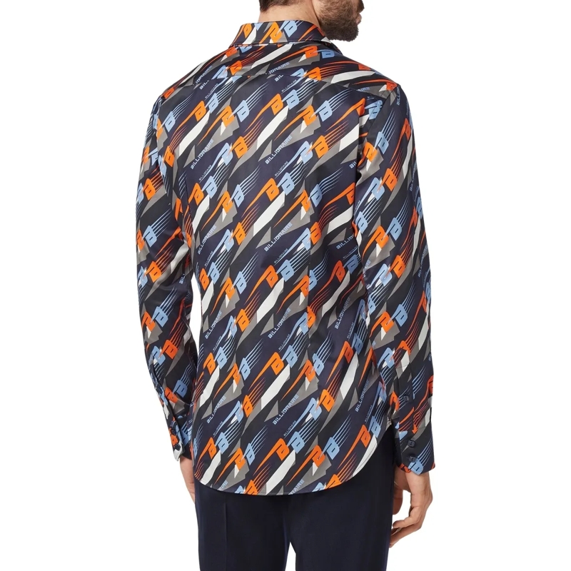 BILLIONAIRE Hemd Hemd Slim Fit Racing dunkel-blau(Image 2)
