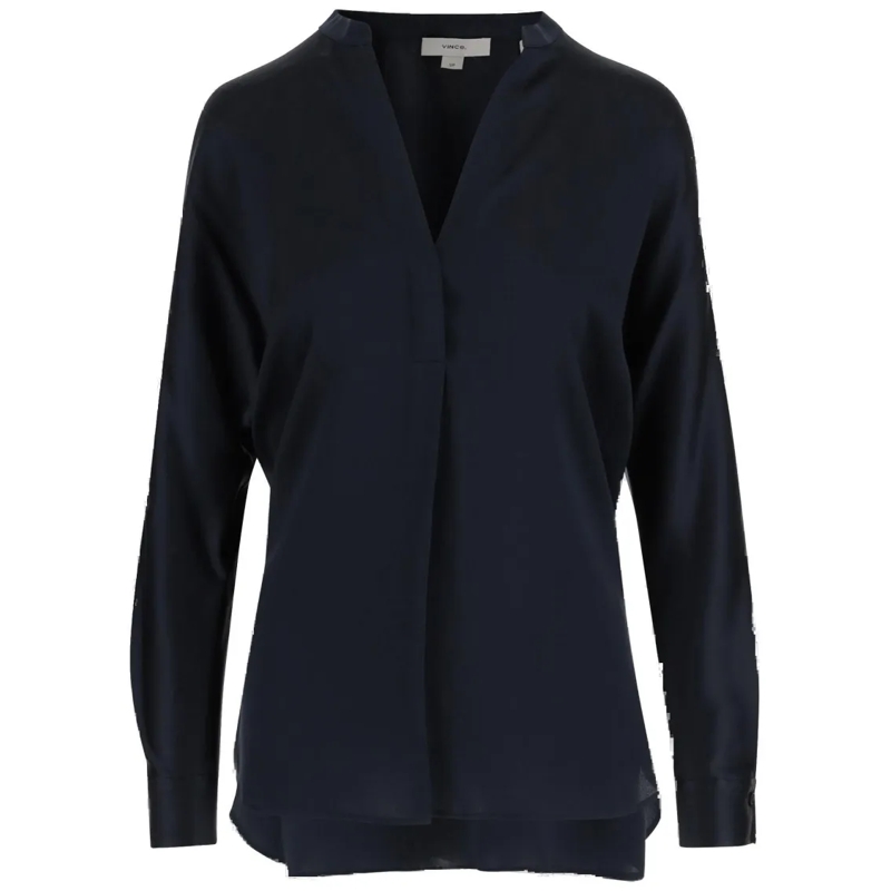 Vince Bluse Bluse aus Seide Dunkelblau