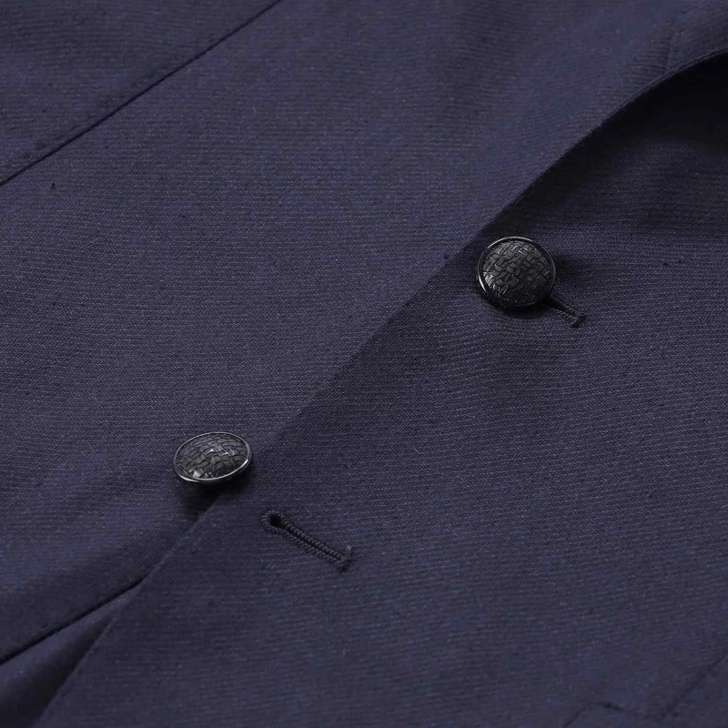 Tagliatore Veste de costume Sakko aus Seide blau(Image 3)