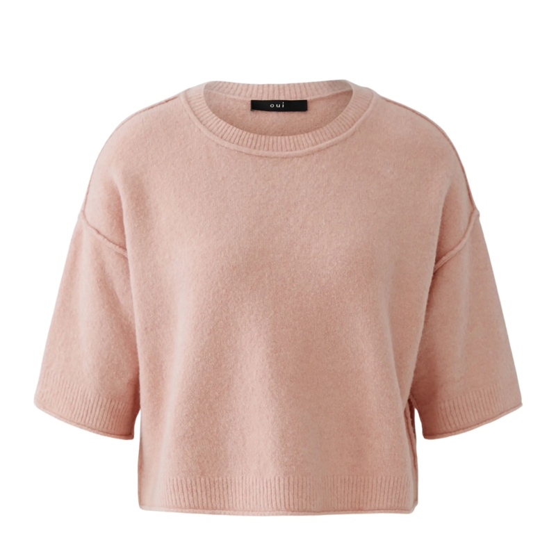 Oui Pullover Pullover rosa