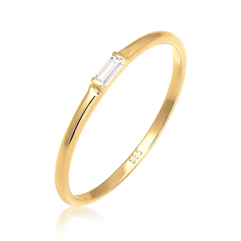 Elli Ring Ring Liebe Zart Edel Geo Topas 585 Gelbgold gold