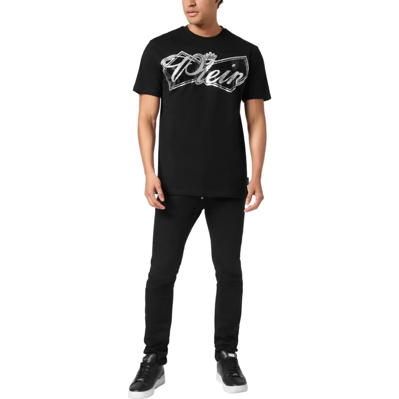 Philipp Plein T-Shirt T-Shirt Rundhalsausschnitt Ss Verziert schwarz(Image 4)