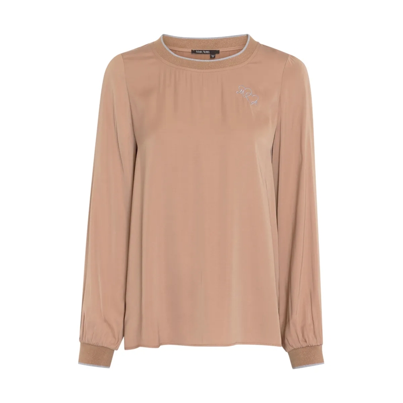 Marc Aurel Top Satin Top braun