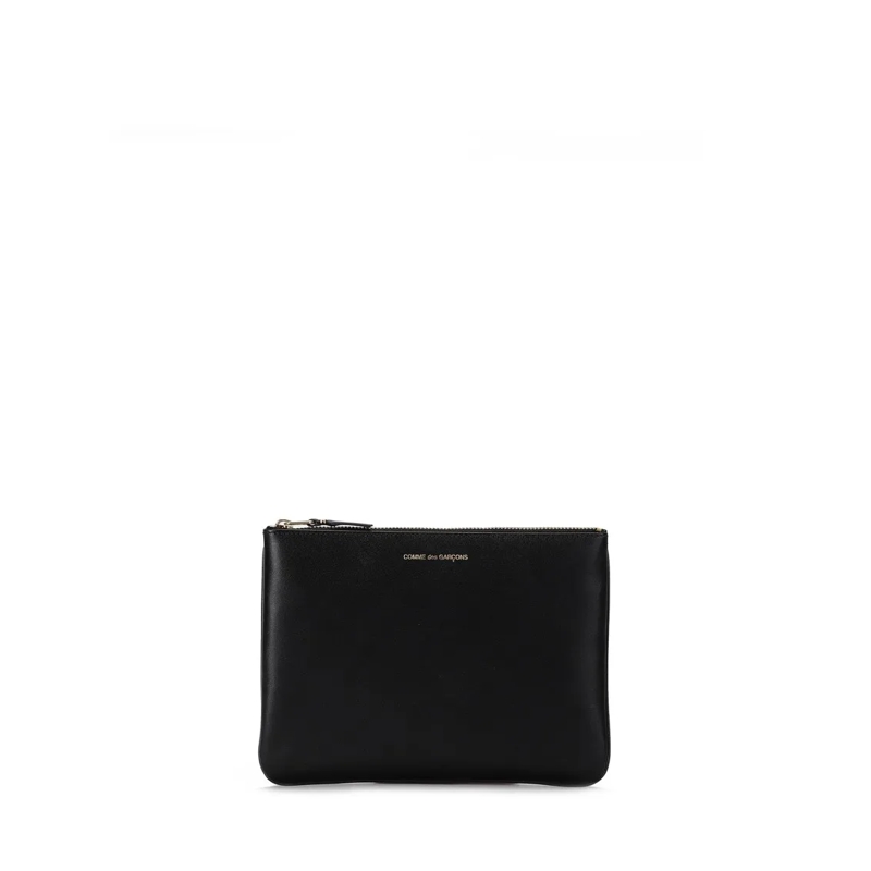 Comme des Garcons Geldbörse Large Black Cowhide Wallet Black