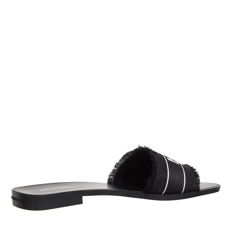 Karl Lagerfeld Slides Skoot Ii Border Slide Black Canvas(Image 4)