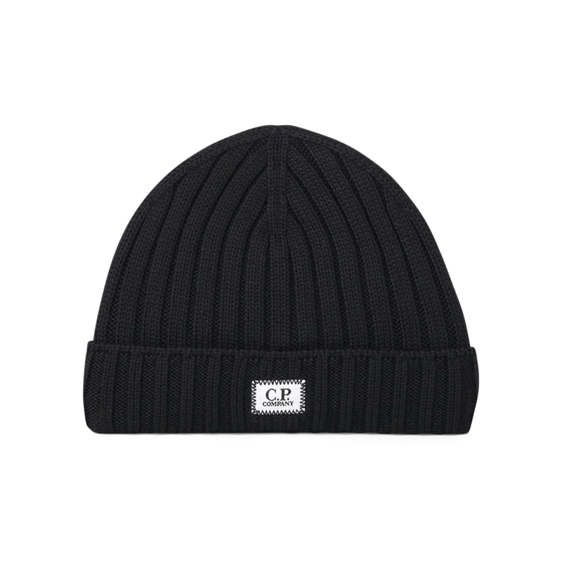 CP Company Casquette Mütze aus Wolle schwarz
