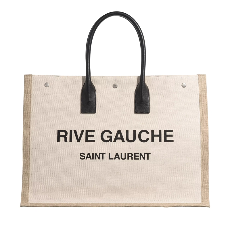 Saint Laurent Draagtas Rive Gauche Large Shopper Multicolor