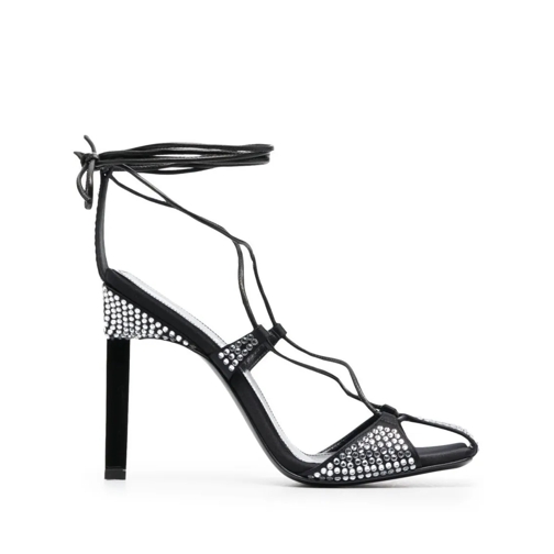 The Attico Sandale Adele 105Mm Crystal-Embellished Sandals Black