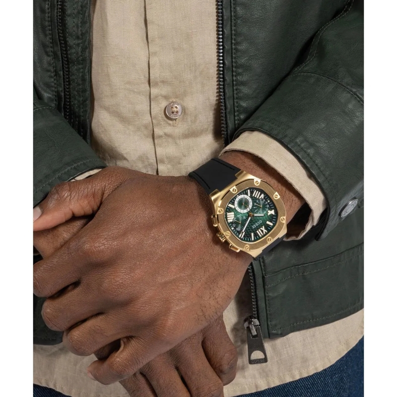 Guess Quarzuhr Quarz Analog Uhr Headline schwarz(Image 5)