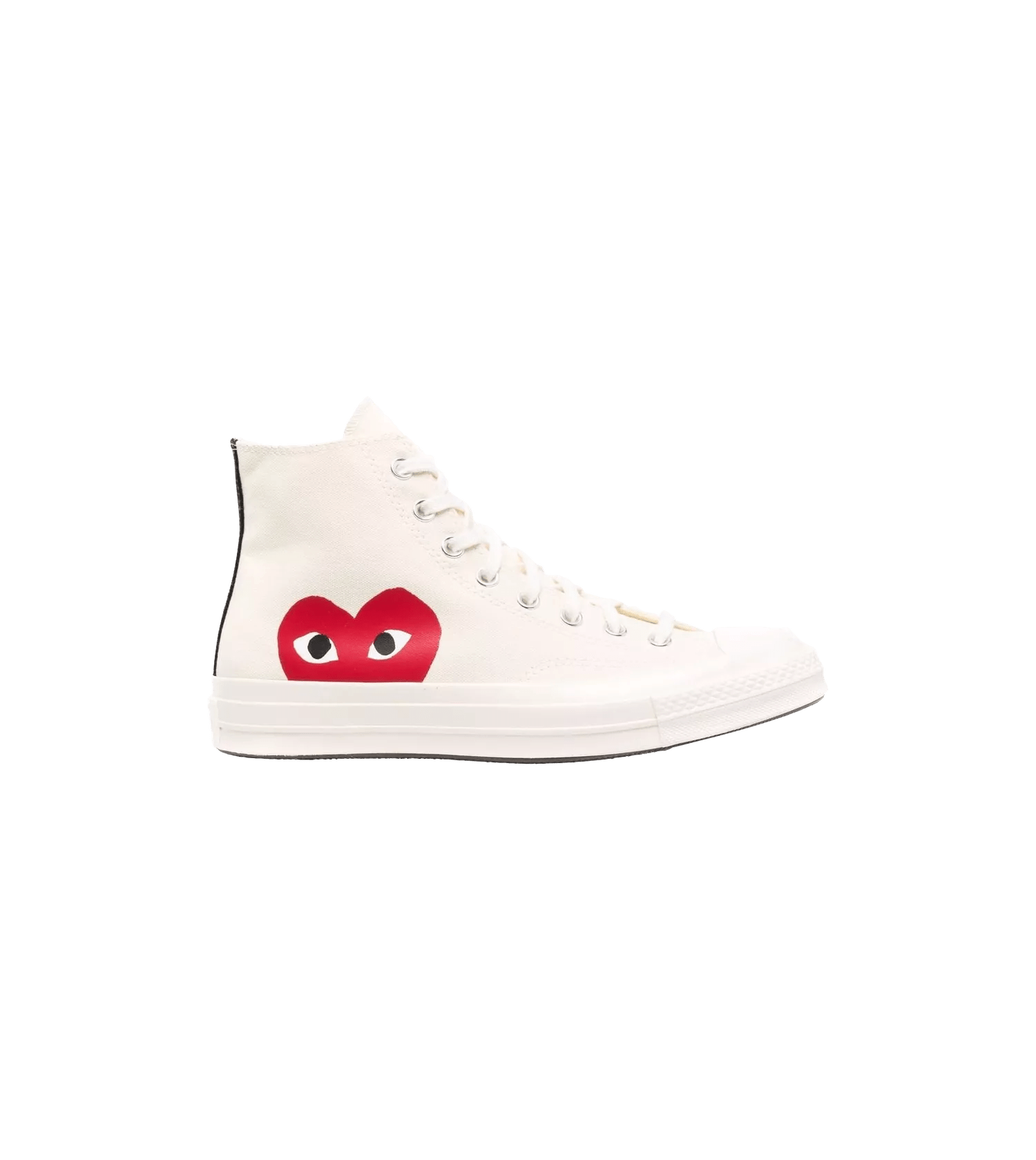 Comme des Garcons Play Sneakers - Big Heart Converse Chuck Taylor 70 High-Top-Sneake - Gr. 3 - in Creme - für Damen