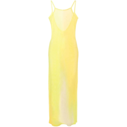 Acne Studios Robes midi Acne Studios Mesh Dress - Acid Yellow gelb