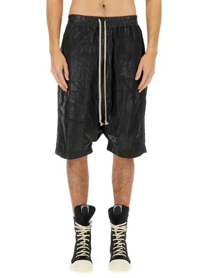 Thumbnail - Drkshdw - Relaxed-Fit Bermuda Shorts With Textured Finish - Größe M - schwarz
