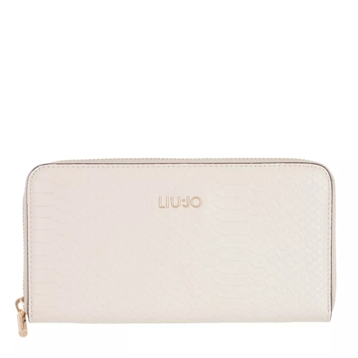 LIU JO X-Large Zip Around Wallet Alabaster Portemonnaie mit Zip-Around-Reißverschluss