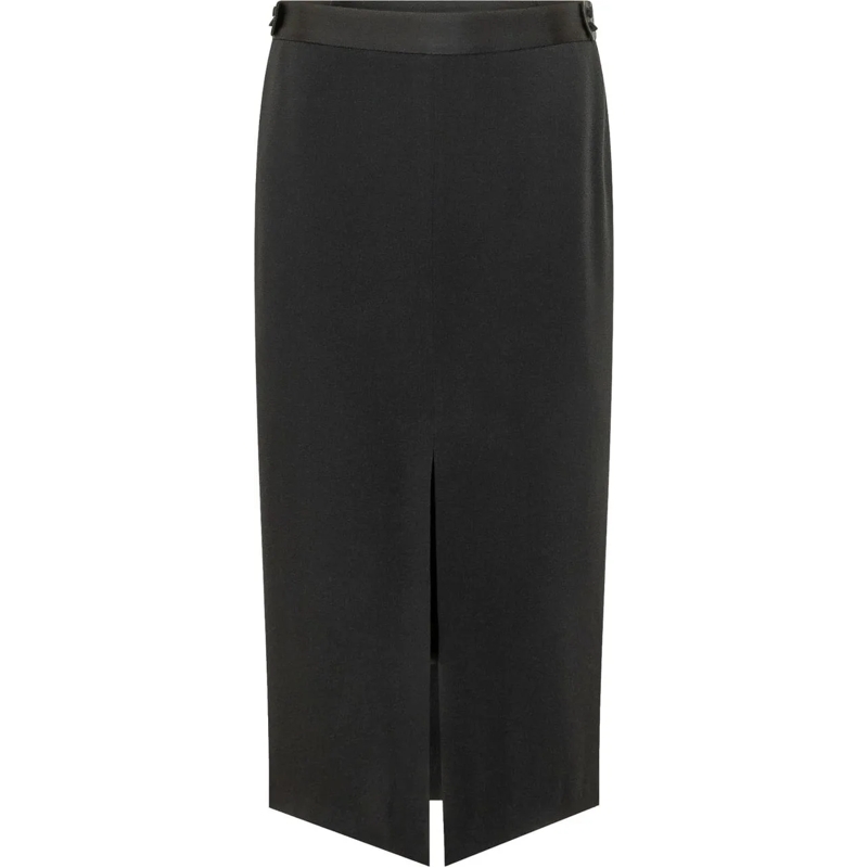 Tom Ford Maxirock Gonna Pencil con Spacco Frontale schwarz