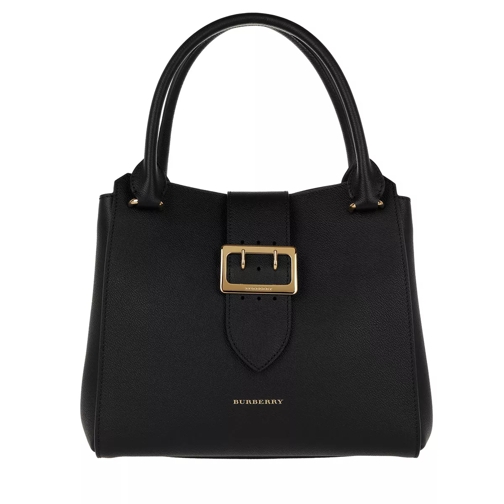 Burberry Buckle Medium Grained Leather Tote Black Tote