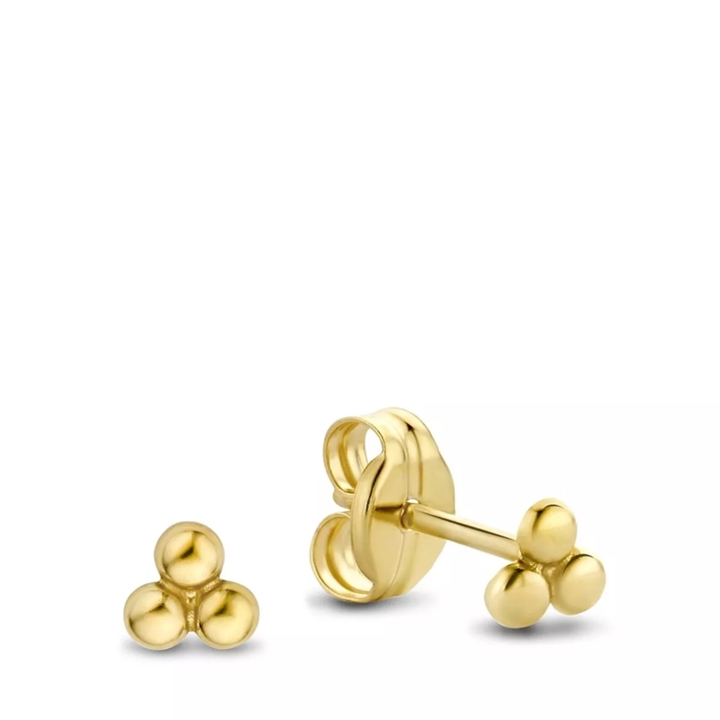 Isabel Bernard Boucles d'oreilles Rivoli Emilie 14 Karat Ear Studs With Spheres Gold