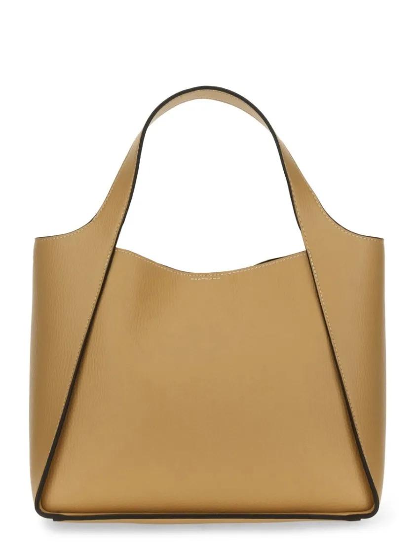 Stella Mccartney Shoppers & Totes Shoulder Bag With Logo in beige