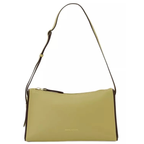 Manu Atelier Mini Prism Hobo Bag  - Tapioca - Leather Green Schultertasche