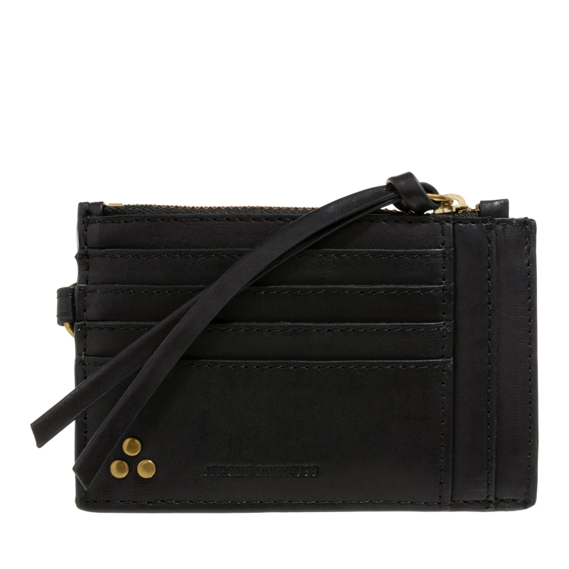 Jerome Dreyfuss Kartenhalter Lucky Porte Cartes Cowskin Noir Brass