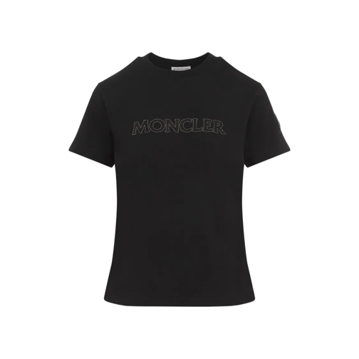 Moncler Black Cotton T-Shirt Black T-tröjor