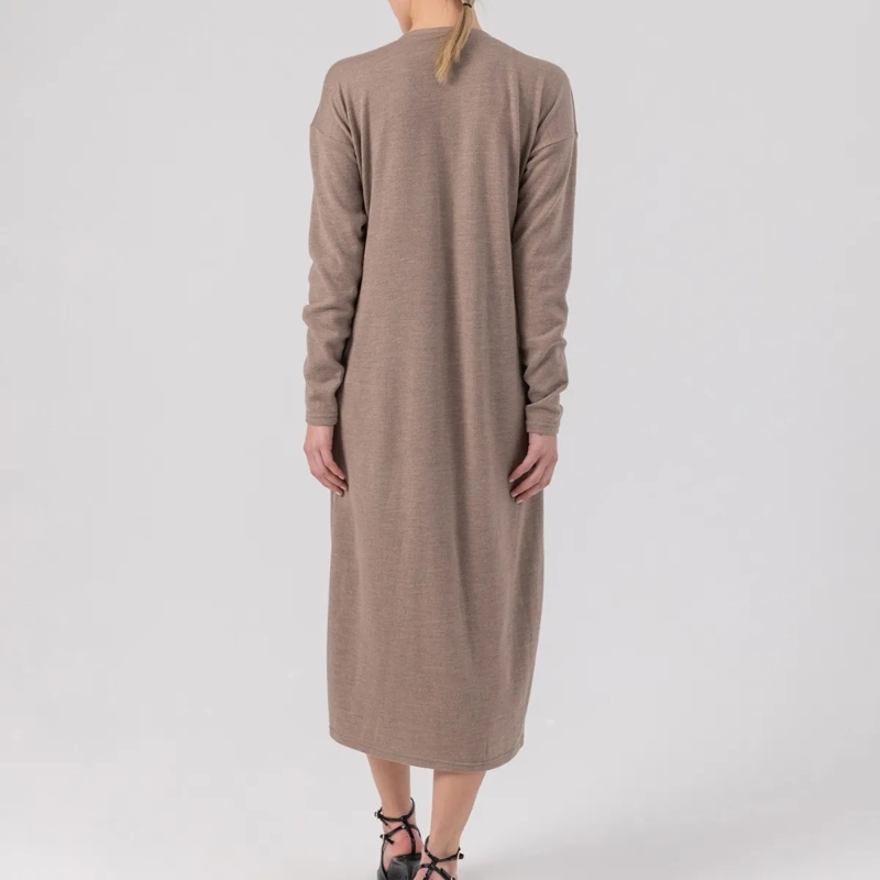 Helene Galwas Maxikleid Wollkleid CHLOÉRE mittel-braun(Image 3)