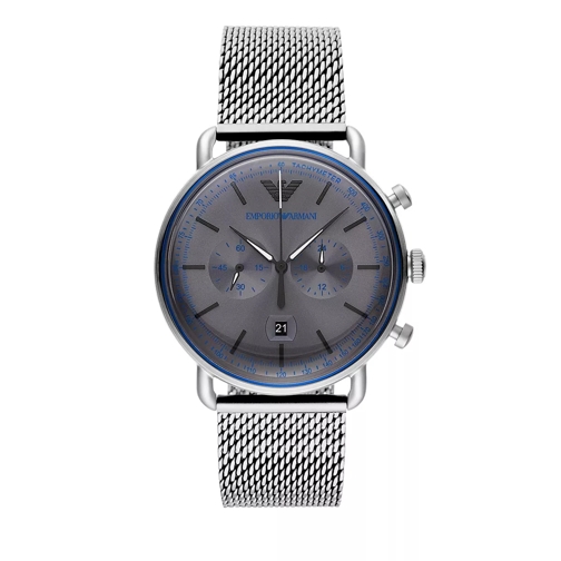 Emporio Armani Chronograph Stainless Steel Watch Silver Chronograph
