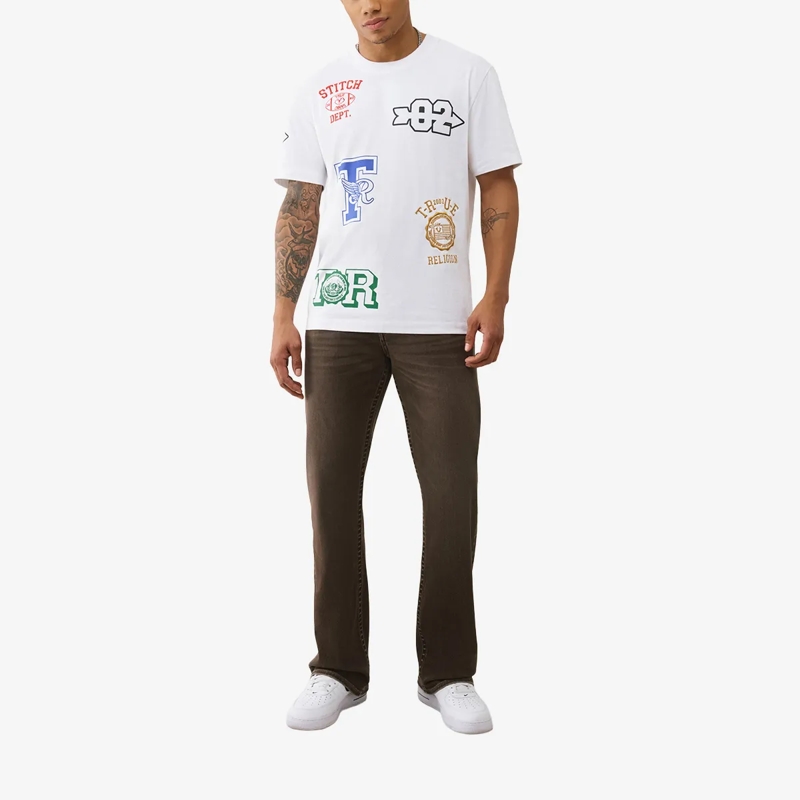 True Religion T-Shirt T-Shirt EMBROIDERY weiss(Image 2)