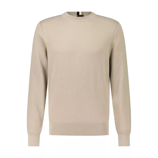 Boss Pullover Ecaio aus feinem Strick Beige 